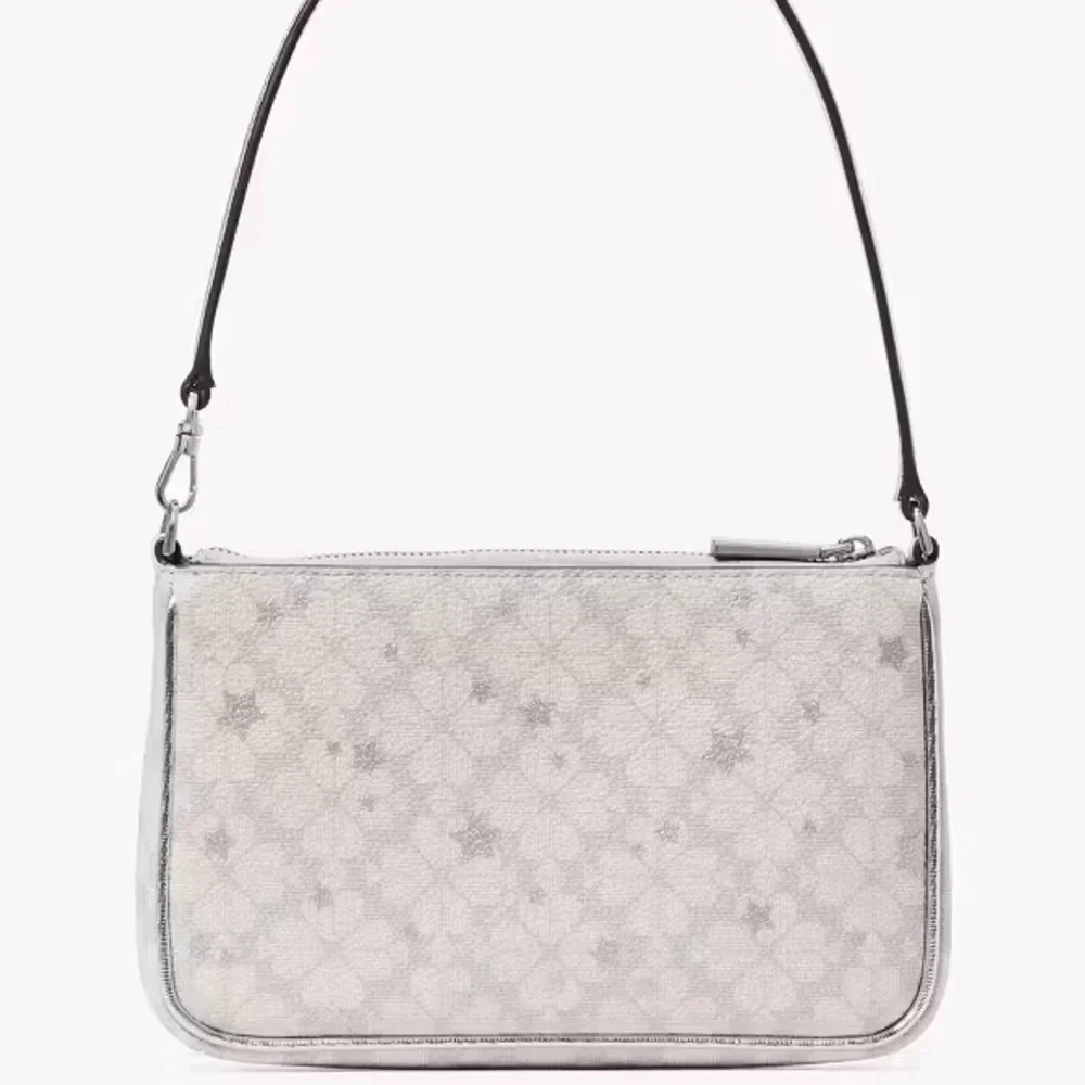 Kate Spade Spade Flower Star Toss Convertible Wristlet Platinum Grey Multi